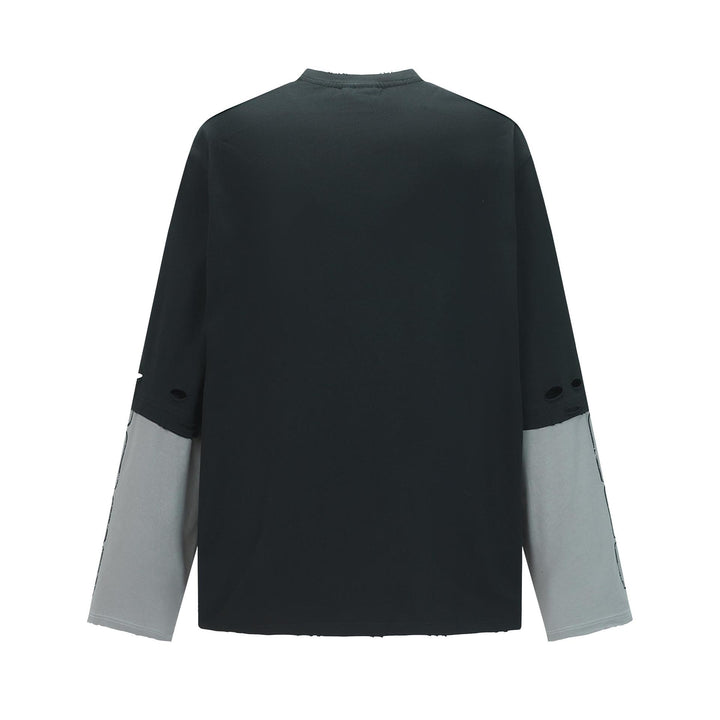 Splicing together two fake hoodies with holes