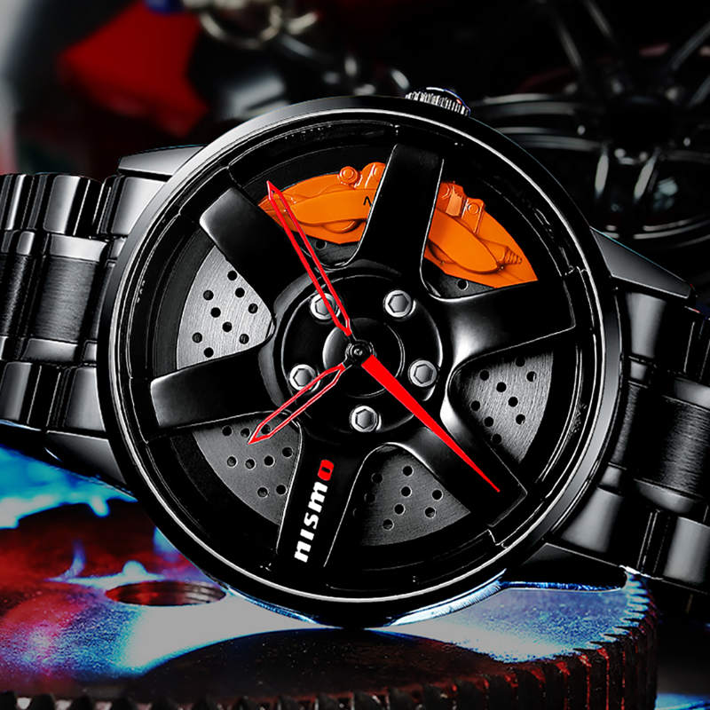 NIBOSI Wheel Rim Mens Watches Top Brand Luxury Sport Car Watch Men Fashion Waterproof Men&